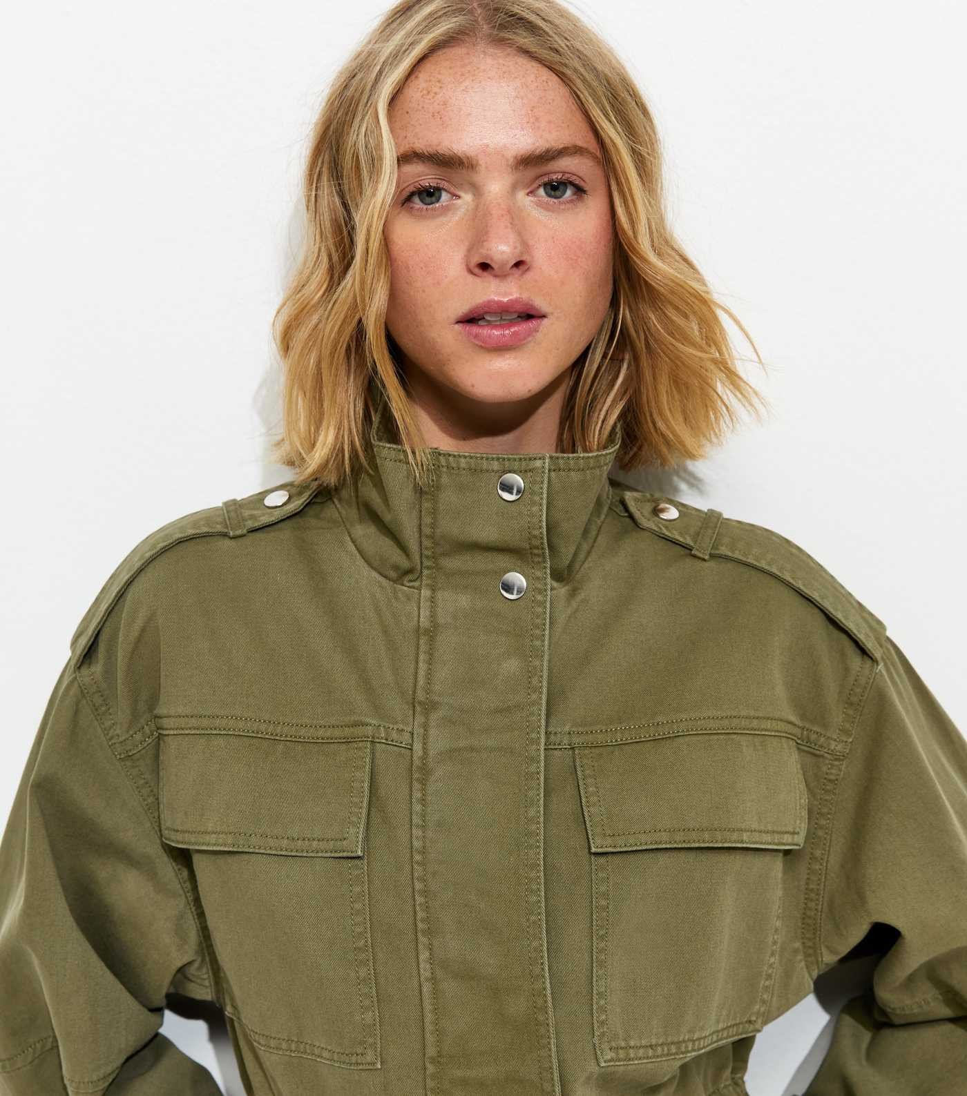 Khaki 4 Pocket Shacket | New Look | New Look (UK)