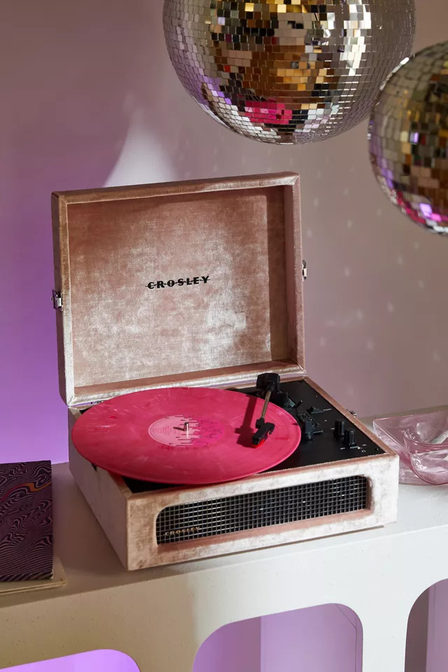 Crosley UO Exclusive Velvet Voyager Bluetooth Record Player | Urban Outfitters (US and RoW)