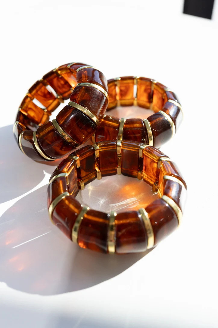 Bibi Stretch Bracelet - Dark Brown | BÉLJOY