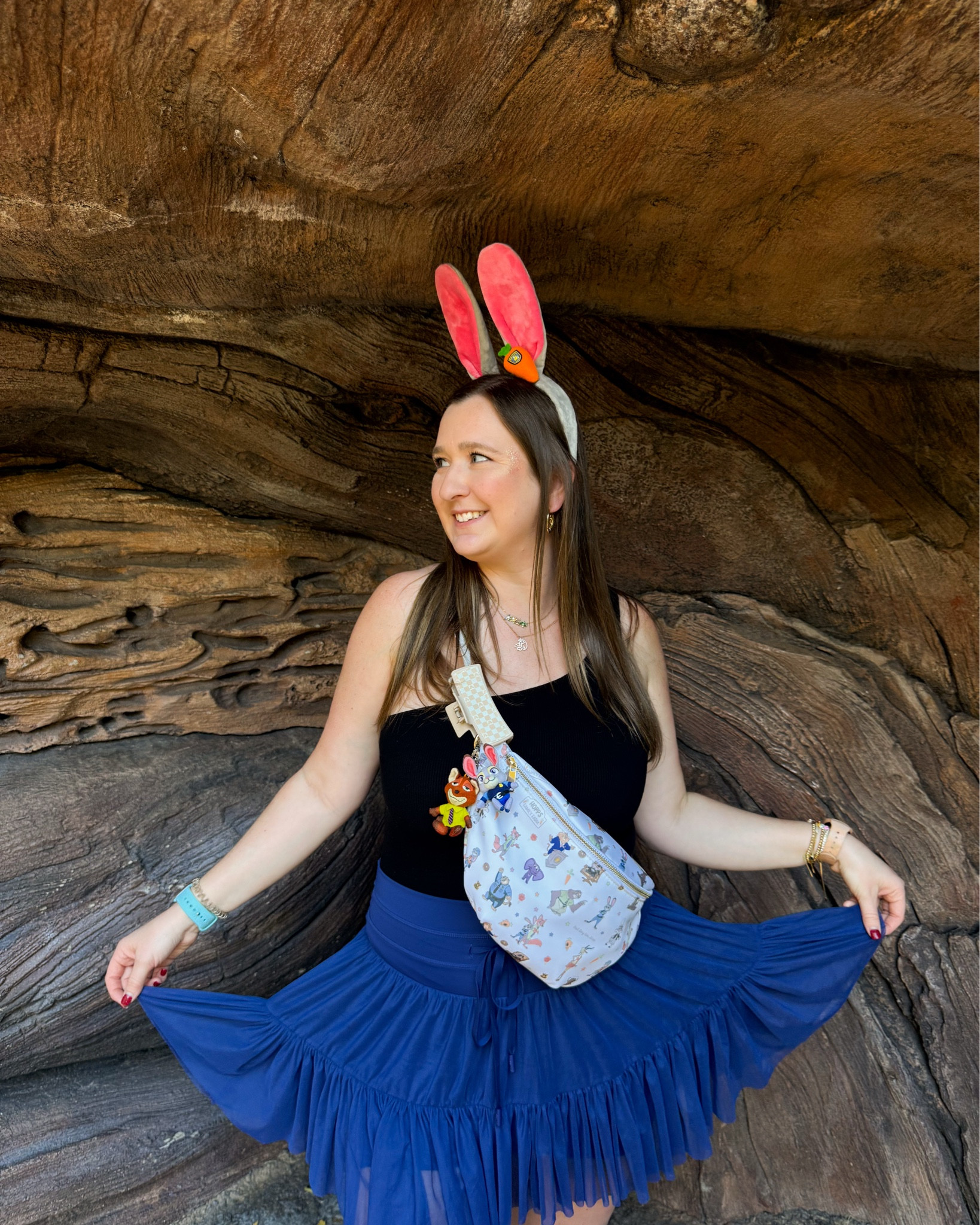 ears found in Disney parks!
Bag charm from shop sanfransokyo
Fanny pack is limited edition from best day ever!

#LTKActive #LTKFindsUnder100 #LTKootd