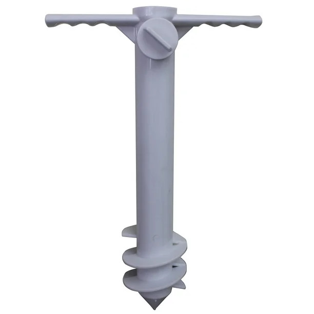 Mainstays 15.4'' Size White Multi-Purpose Resin Screw-in Sand Anchor | Walmart (US)