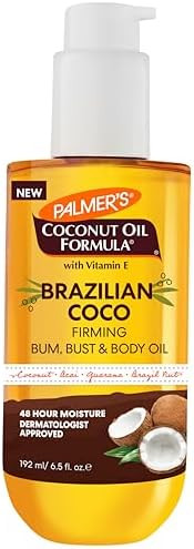 Palmer's Coconut Oil Formula Brazilian Coco Firming Body Oil with Vitamin E, 6.5 Fl Oz, Helps wit... | Amazon (US)