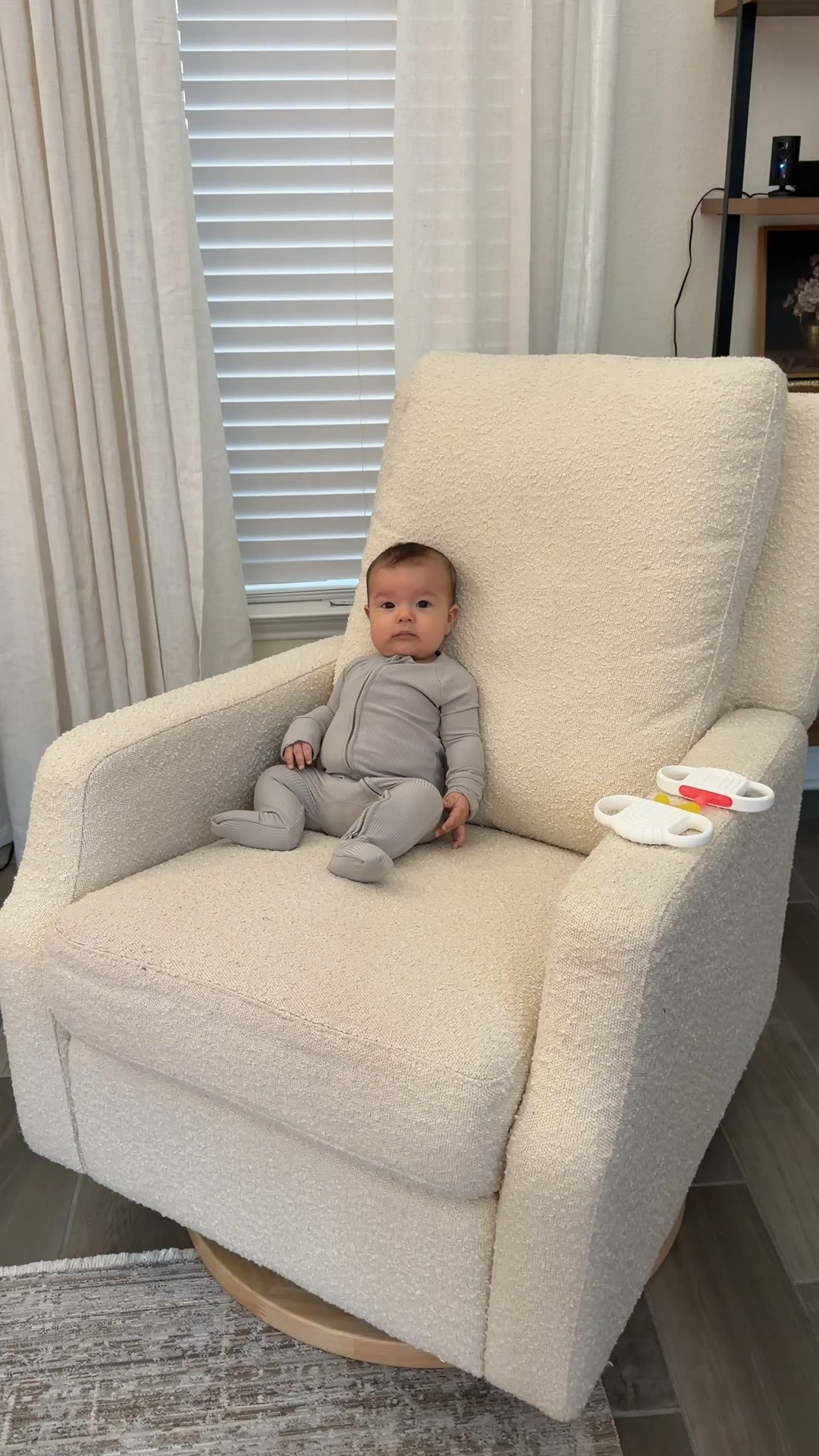 The BEST nursery glider!!!

Nursery 
Baby
Recliner 
Nursery must haves  
Newborn 


#LTKHome #LTKSaleAlert #LTKBaby