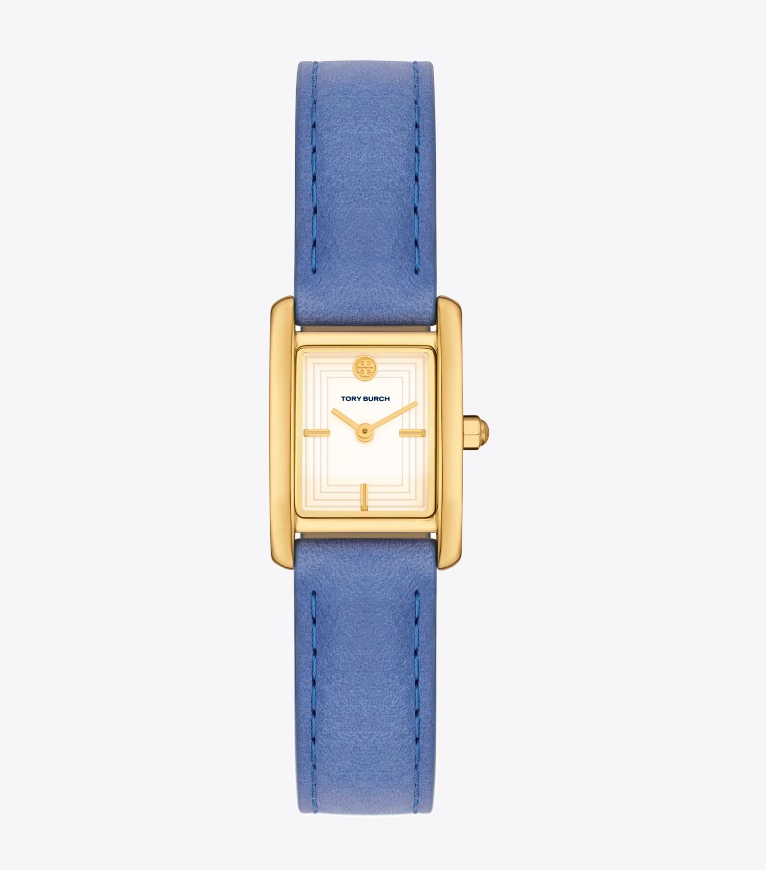 MINI ELEANOR WATCH, LEATHER/GOLD-TONE STAINLESS STEEL | Tory Burch (US)