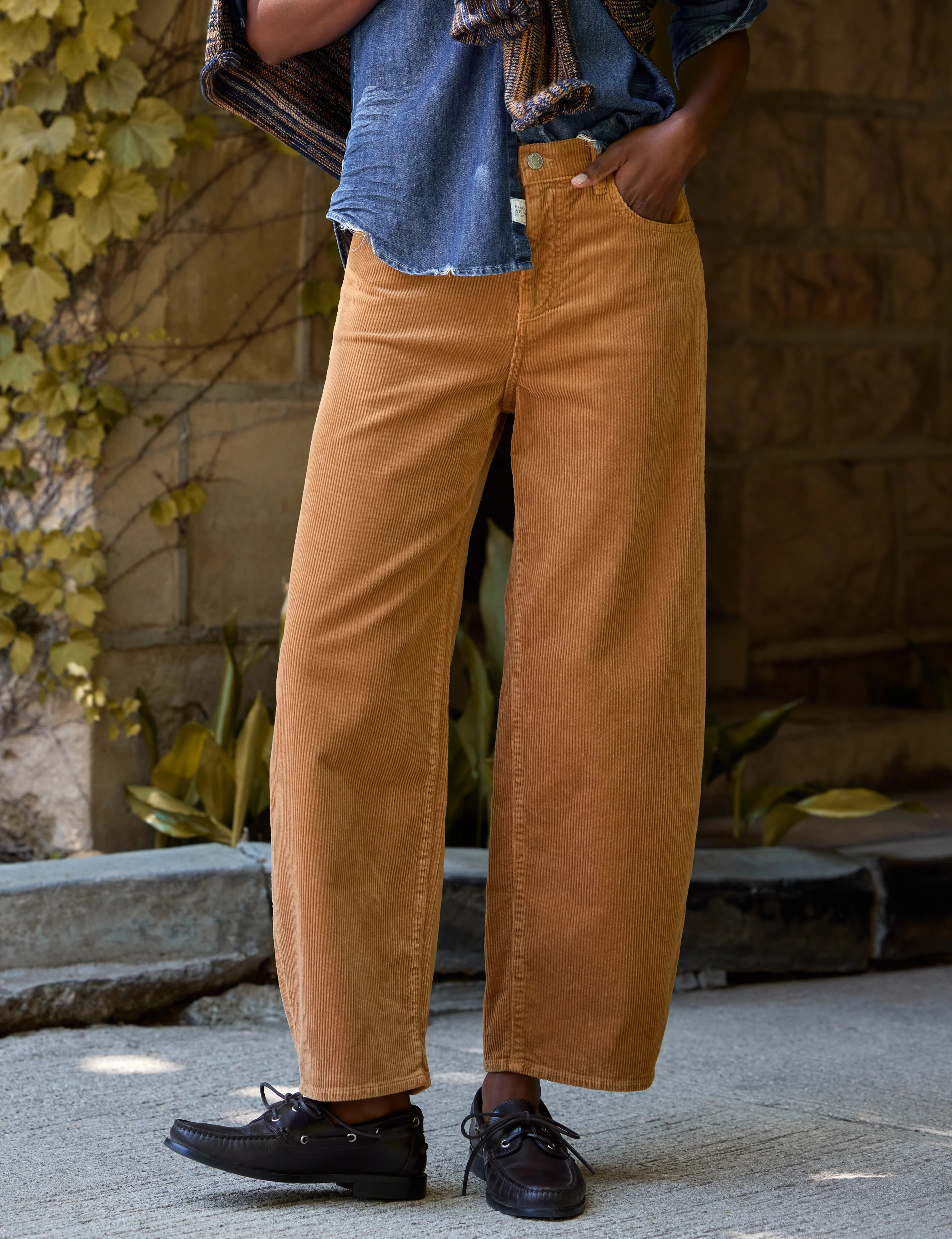 BRENNAN Camel, Italian Performance Corduroy Camel / 25 | Frank & Eileen