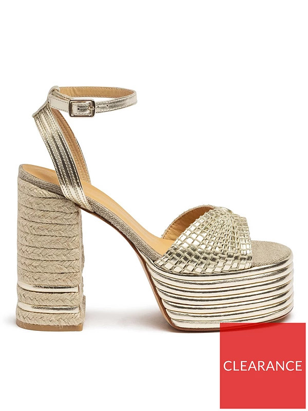CASTANER Ferosa Chunky Platform Sandal - Gold | Very (UK)