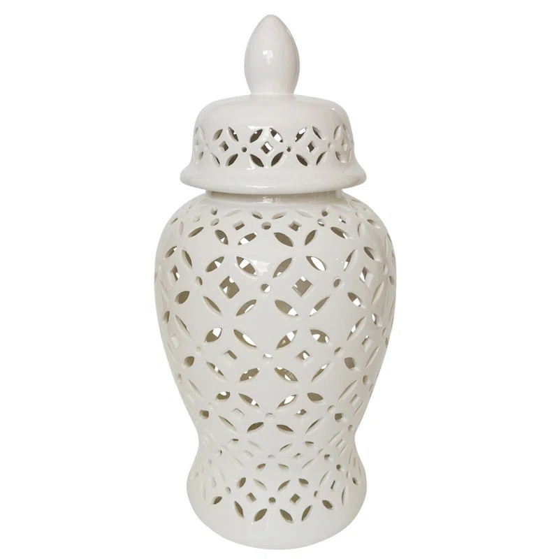 Wollenzein White Ceramic Jar | Wayfair North America
