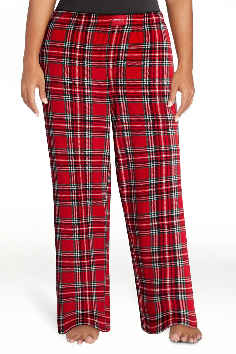 Joyspun Women's Velour Wide-Leg Sleep Pants, Size XS-3X - Walmart.com | Walmart (US)