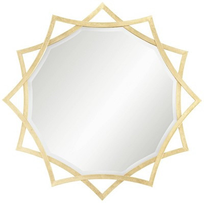 Uttermost Sola Sonnet Sunburst Vanity Decorative Accent Wall Mirror Modern Beveled Gold Iron Frame 34" Wide for Bathroom Bedroom Living Room Entryway | Target