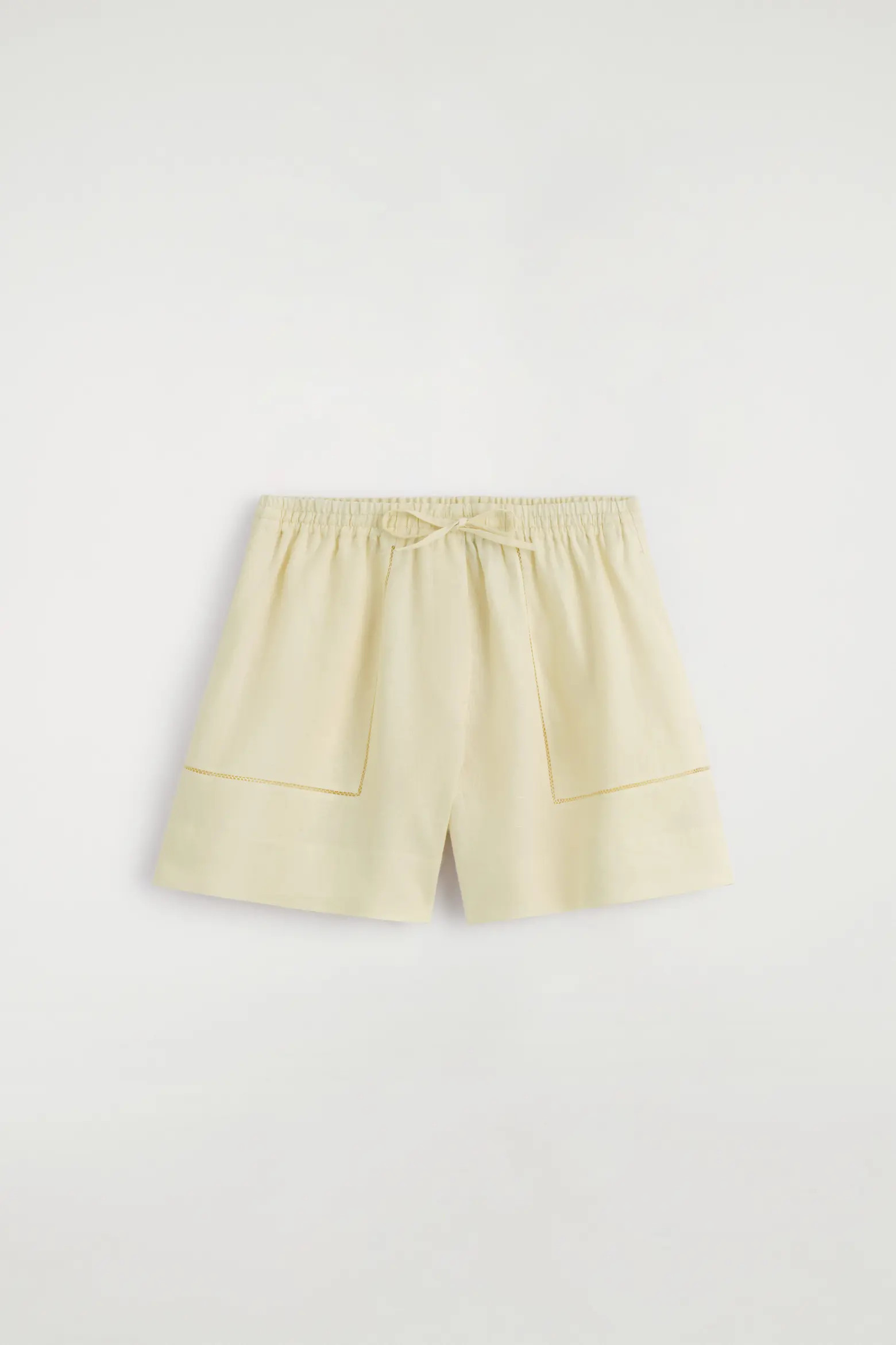 Embroidered-detail Linen Shorts (Women) | Nordstrom | Nordstrom