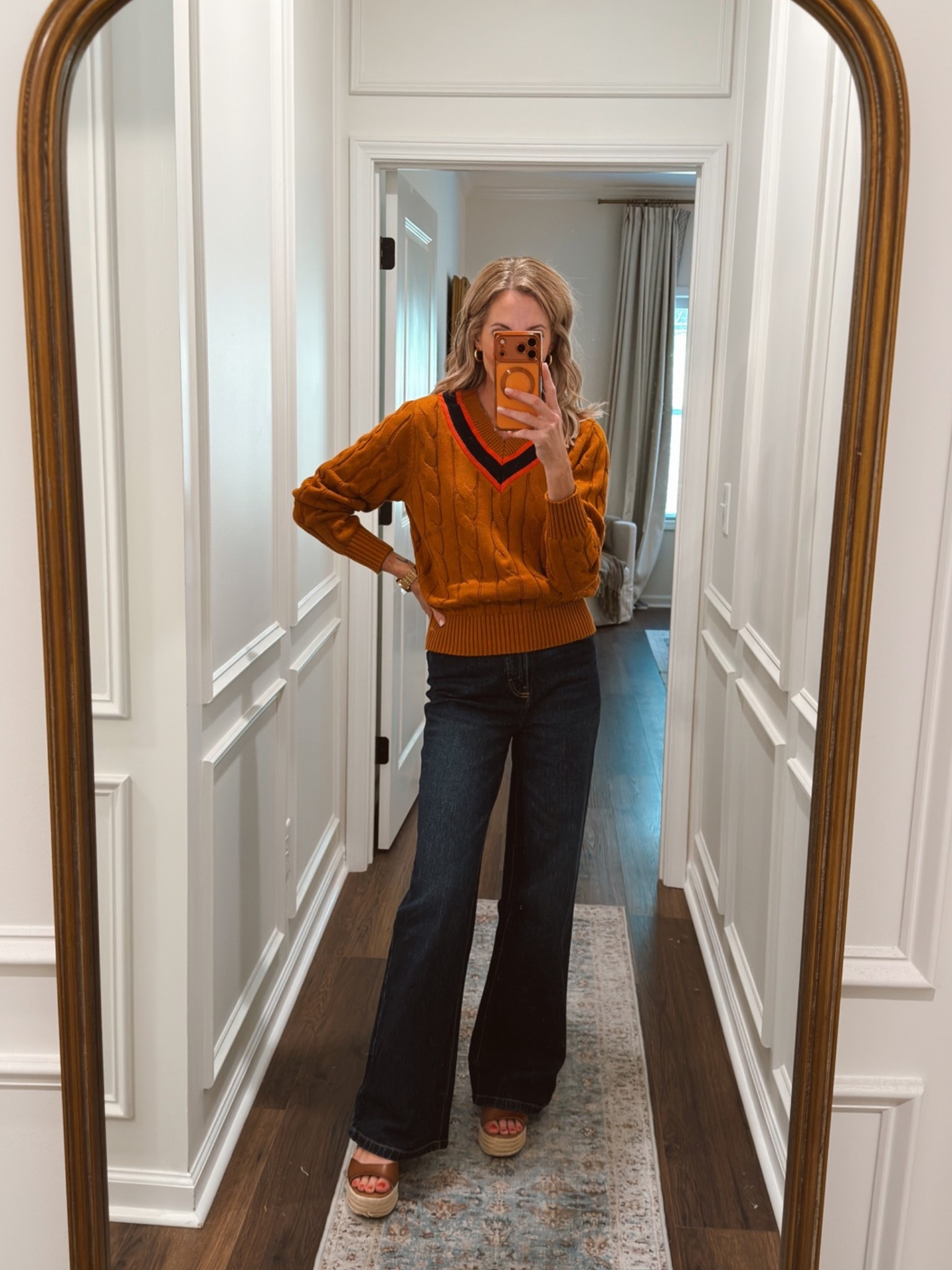 Size small top // Size 0 jeans 

Walmart is making it WAY too easy to build a fall wardrobe right now. 🍂 These Walmart new arrivals are giving classic, preppy fall style without the boutique price tag. Comment WALMART and I’ll send you the links to shop these new arrivals!

From the floral mini skirt + bow blouse to the cozy cable knit sweater + wide leg jeans and those fun embellished details… these are the kind of affordable fall pieces you can wear now and keep styling all season. And YES—so many of these work for teacher outfits, casual workwear, weekend style and women over 40 & 50.

Walmart new arrivals, Walmart fall fashion 2026, Walmart women’s clothing, Walmart fashion finds, Walmart fall outfits, Walmart teacher outfits, affordable teacher outfits, teacher fashion, teacher style, fall teacher outfits, work outfits for women, business casual outfits, affordable workwear, women’s fall fashion, fall fashion over 40, fall fashion over 50, style over 50, fashion for women over 50, preppy fall outfits, classic fall style, affordable fall fashion, Walmart jeans, wide leg jeans outfit, barrel jeans outfit, cable knit sweater, fall sweater outfit, floral skirt outfit, Mary Jane shoes, budget friendly fashion, expensive looking Walmart finds, Walmart must haves, Walmart outfit ideas, fall capsule wardrobe, everyday fall outfits, casual chic outfits