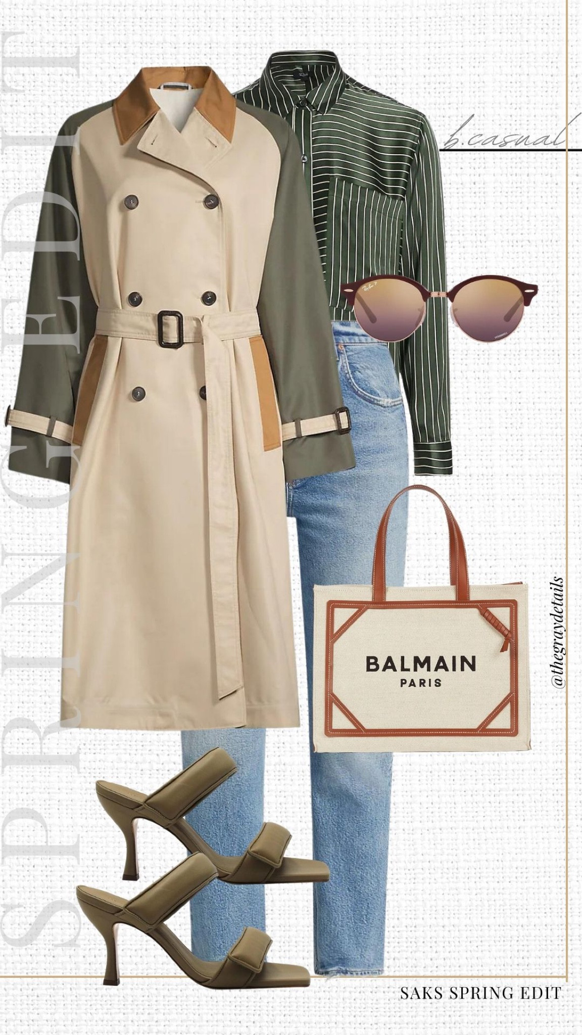 Saks friends and family sale 25% off

Trench coat
Agolde jeans
Heels
Business casual look
Spring outfit 

#LTKworkwear #LTKsalealert #LTKFind