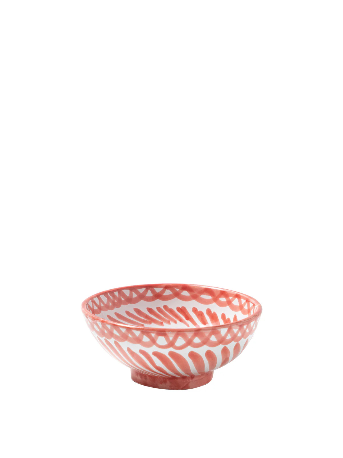 Casa Coral Small Bowl with Hand-painted Designs | Over The Moon