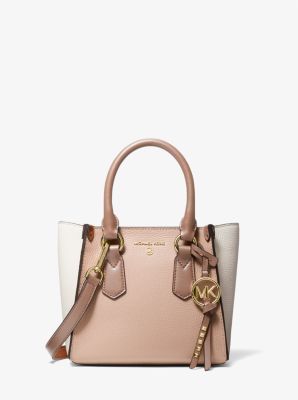 Kris Small Color-Block Pebbled Leather Satchel | Michael Kors US