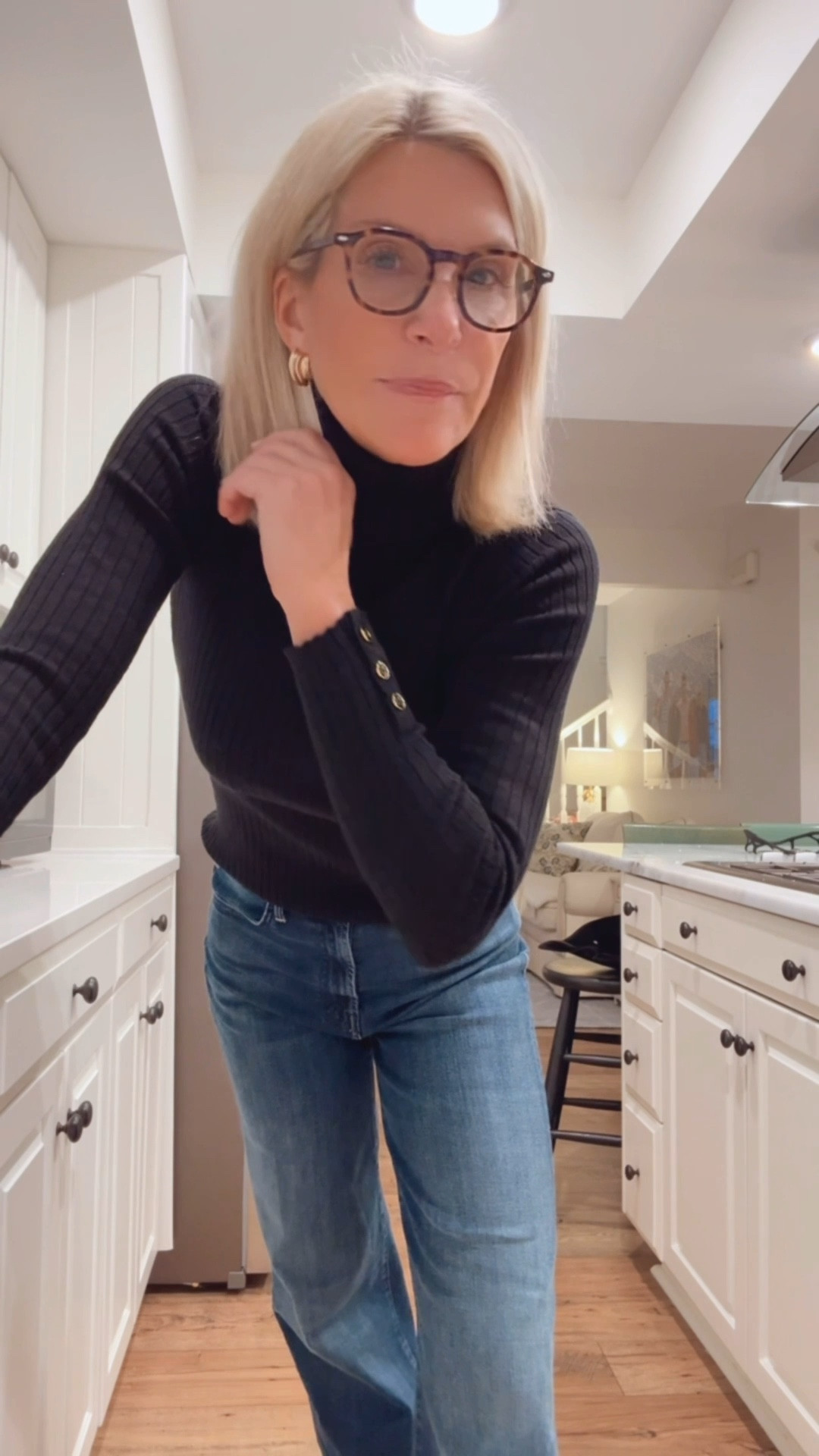 OOTN in my new mother jeans!  Slight obsession.  Tiny ‘tini time!

#LTKmomlife #LTKOver40 #LTKSaleAlert