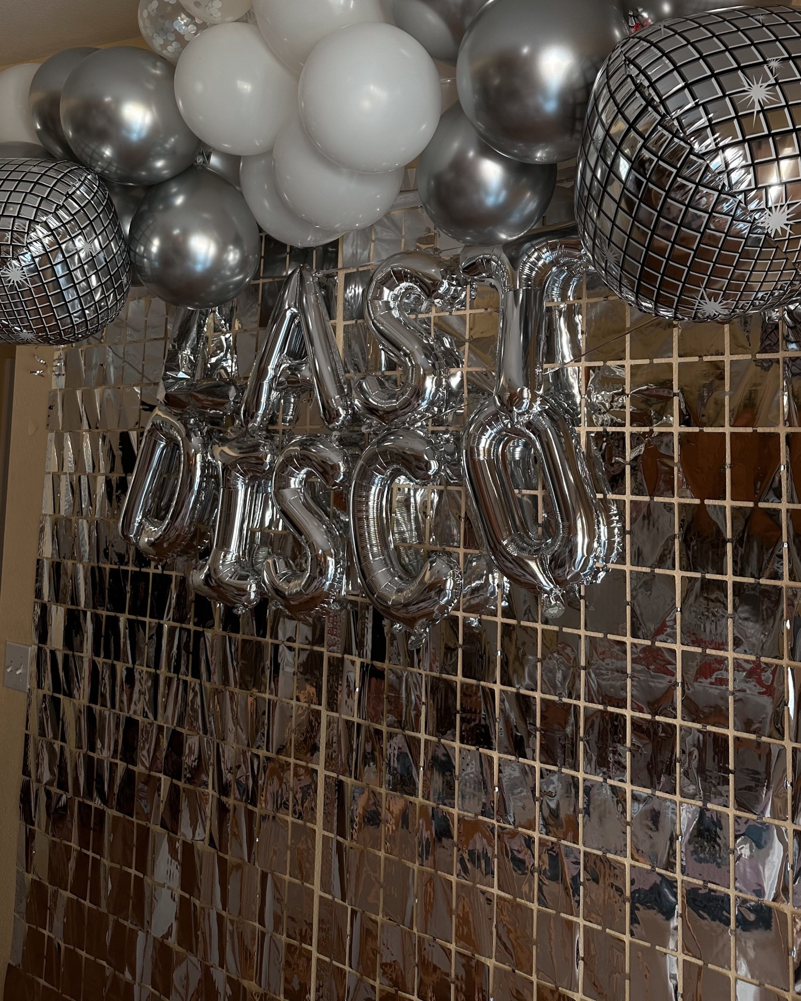 Last Disco bachelorette photo backdrop 🪩✨

Sharing the exact backdrop decor we used from @Etsy for the cutest bachelorette photo wall - so easy to set up and perfect for all the girls’ nights pics 📸

 // last disco theme // disco bachelorette // bachelorette backdrop// photo backdrop ideas // bachelorette decor // disco party decor // bride to be party // bachelorette weekend // party wall decor // girls night inspo // bridal party ideas // party planning //

#LTKparties #LTKfindsunder50 #LTKwedding
