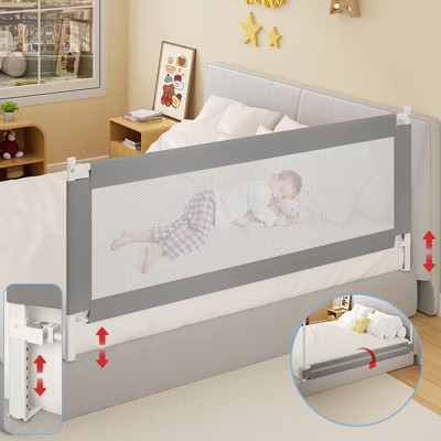 KTMBDW Baby Bed Rail Guard for Toddlers - 79" Toddler Bed Side Rails Swing Down Bedrail Extral Tall Child Safety Side Railing Guards for Kids | Target