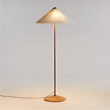 Flores Floor Lamp with Fluted Shade 66" + Reviews | Crate & Barrel | Crate & Barrel