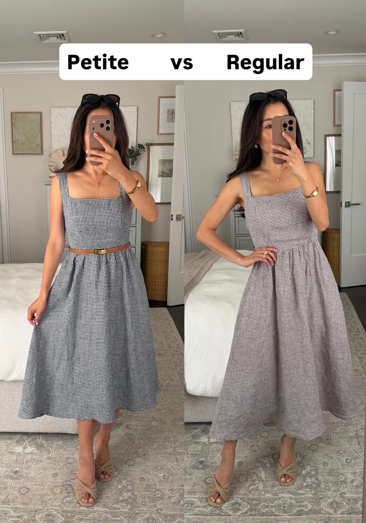 • Quince 100% Linen Fit & Flare Midi Dress - now available in petite sizing. I found the petite to be about 2” shorter in length, slightly shorter and smaller in the torso in comparison to regular. If you like a longer midi length then I’d stick to regular. Classic 100% linen dress. Pockets, adjustable straps, lighter colors are lined in cotton.

@quince #quincepartner

Petite friendly dresses, summer dresses

#LTKPetite #LTKSeasonal #LTKmomlife