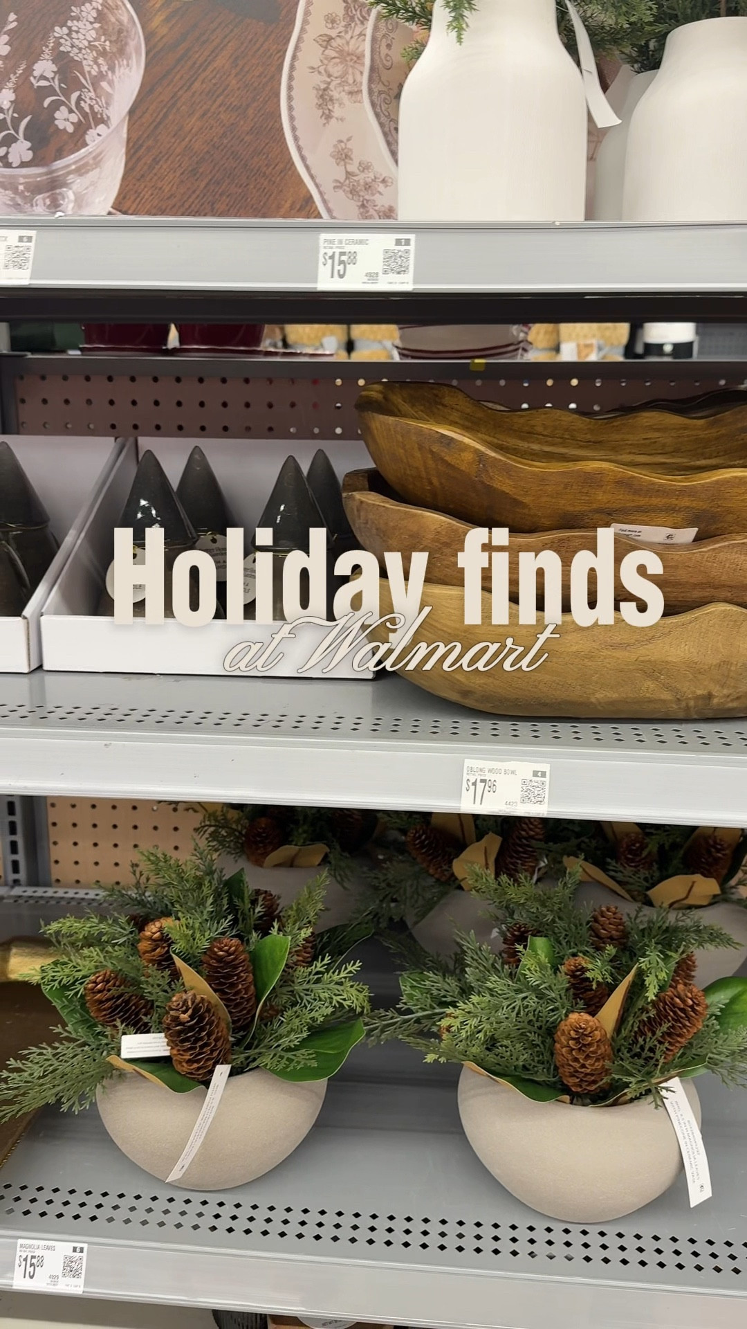 Holiday finds at Walmart 
Home decor 
Christmas decor 
Walmart finds 

#LTKHome #LTKFindsUnder50 #LTKHoliday