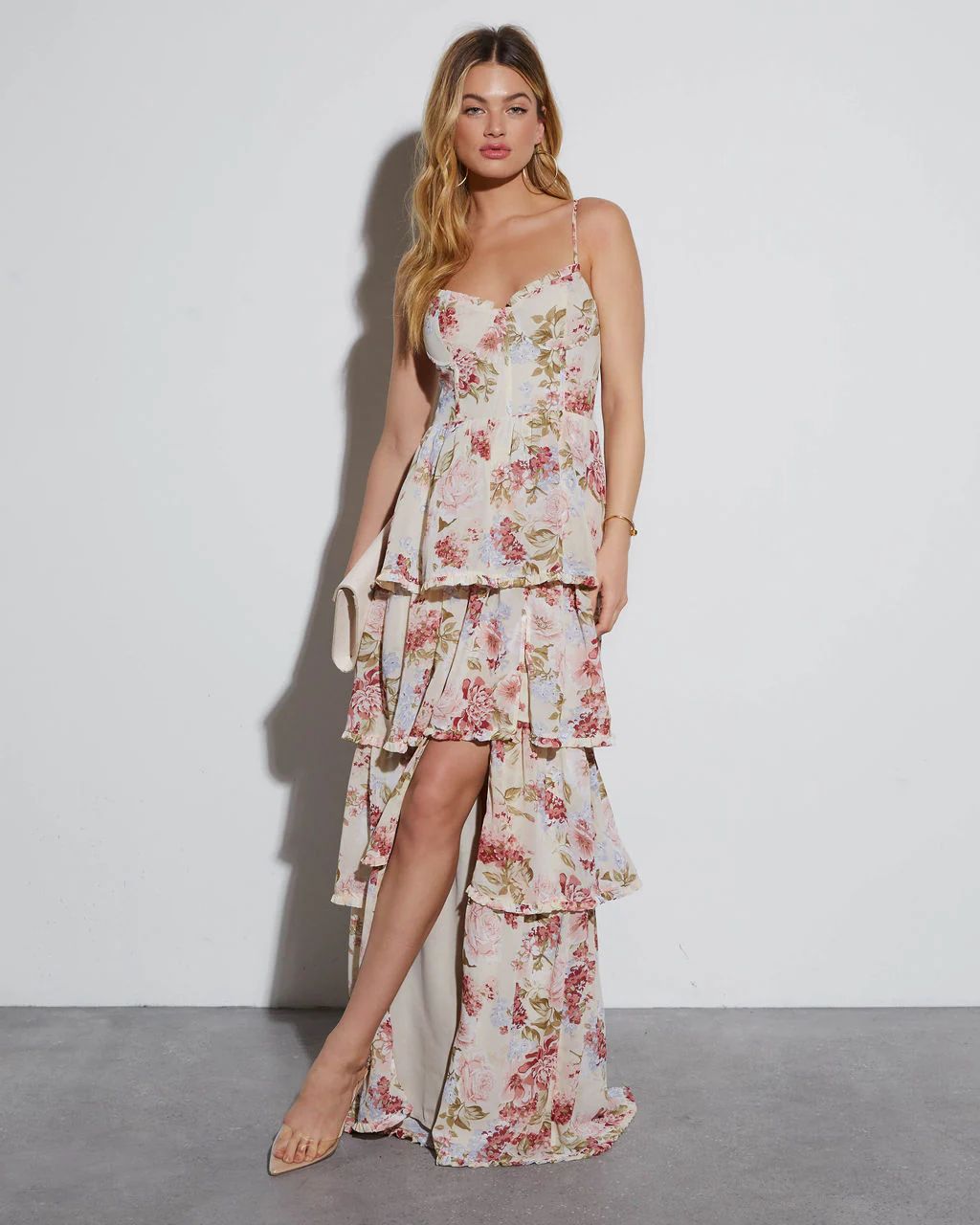 Sasha Sweetheart Tiered Maxi Dress | VICI Collection