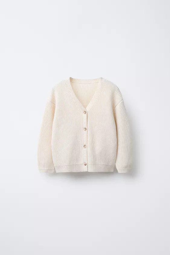 RIB KNIT CARDIGAN | Zara US
