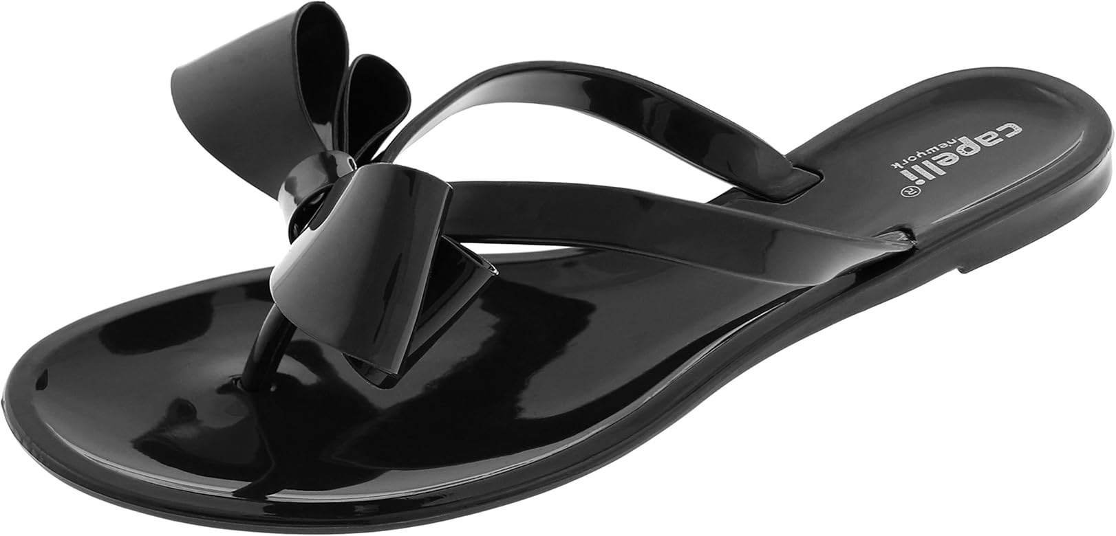 Capelli New York Ladies Floral Pom Opaque Jelly Flip Flops | Amazon (US)