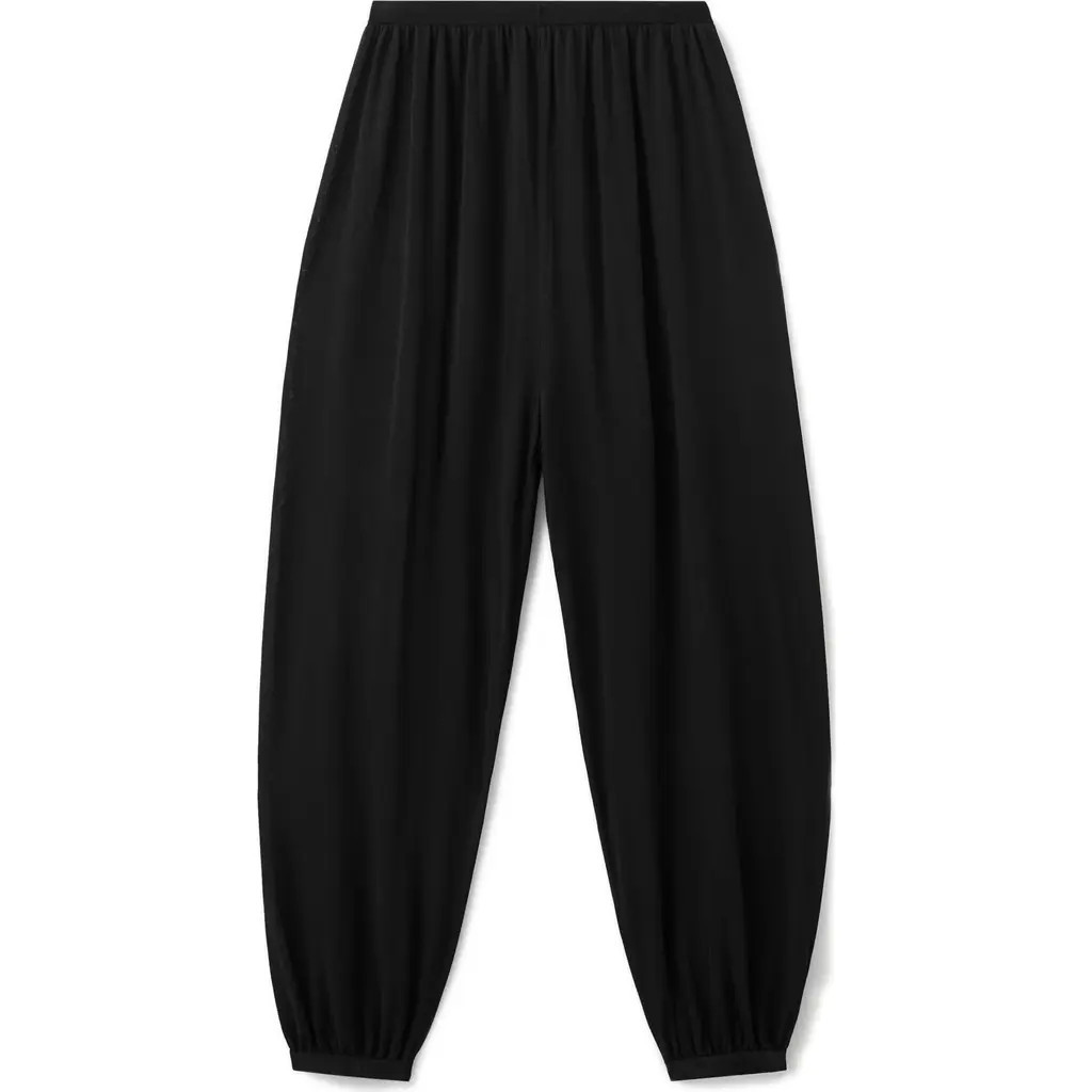 MANGO Knit Balloon Pants in Black at Nordstrom, Size Medium | Nordstrom