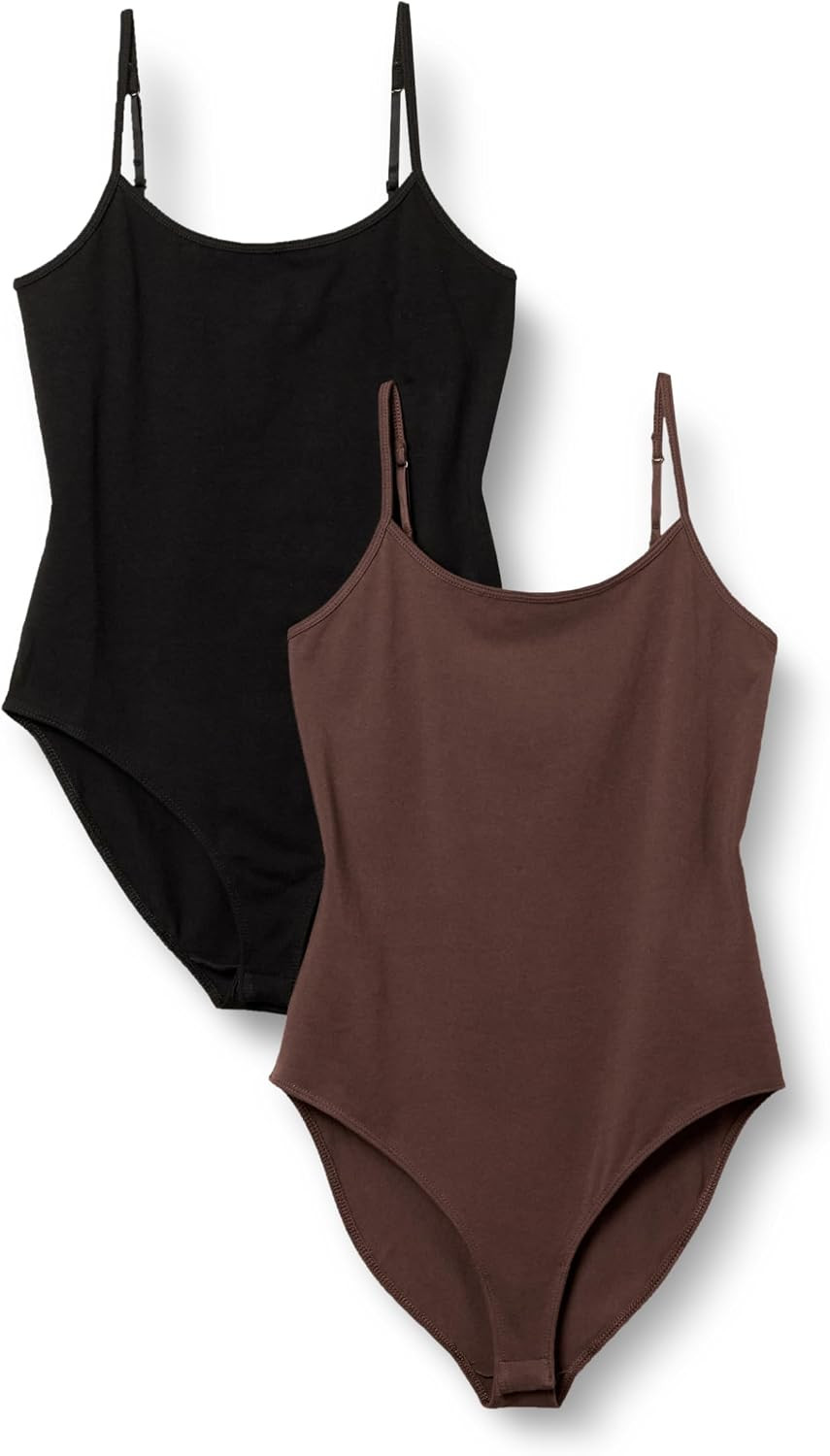 Amazon Essentials Women's Slim-Fit Cami Bodysuit, Pack of 2 | Amazon (US)