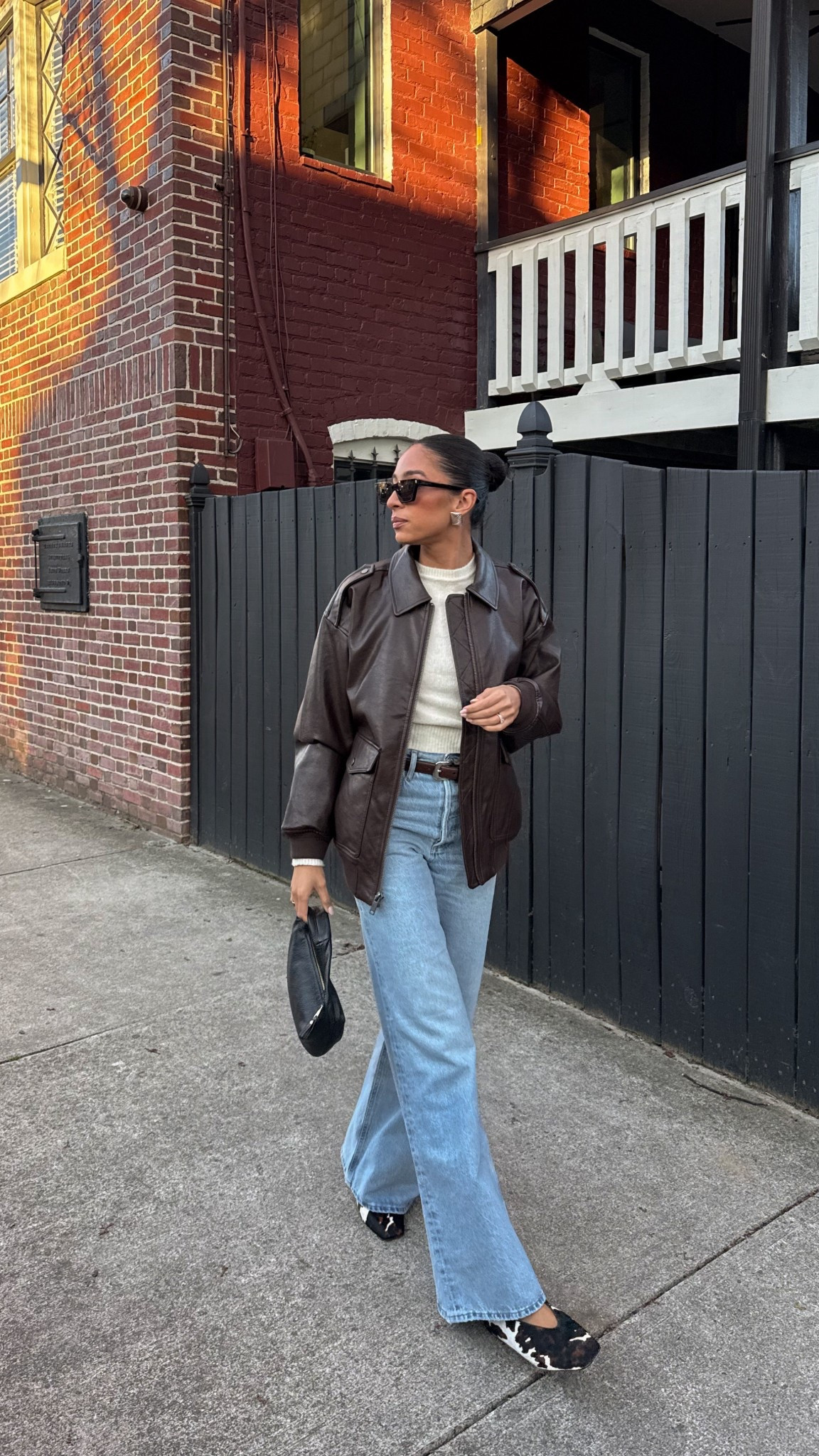 Fall Trends 2025: Leather 🖤 Wearing size S jacket, XS sweater, S belt - exact jacket is from last year but I’ve linked similar 


Fall outfit 
Fall fashion
Jeans
Denim
Leather jacket 
Pre-fall outfit 

#LTKStyleTip #LTKSeasonal #LTKFindsUnder100