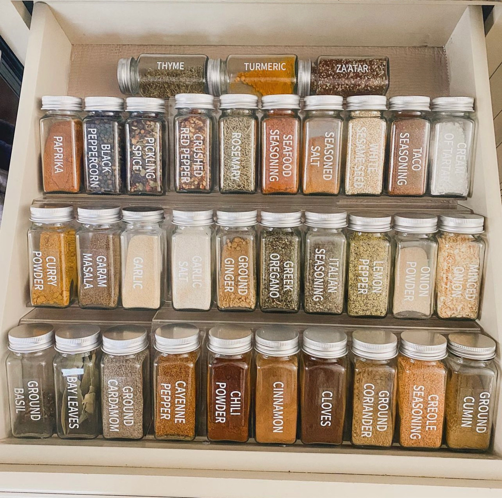  SWOMMOLY 36 Glass Spice Jars with 703 Spice Labels