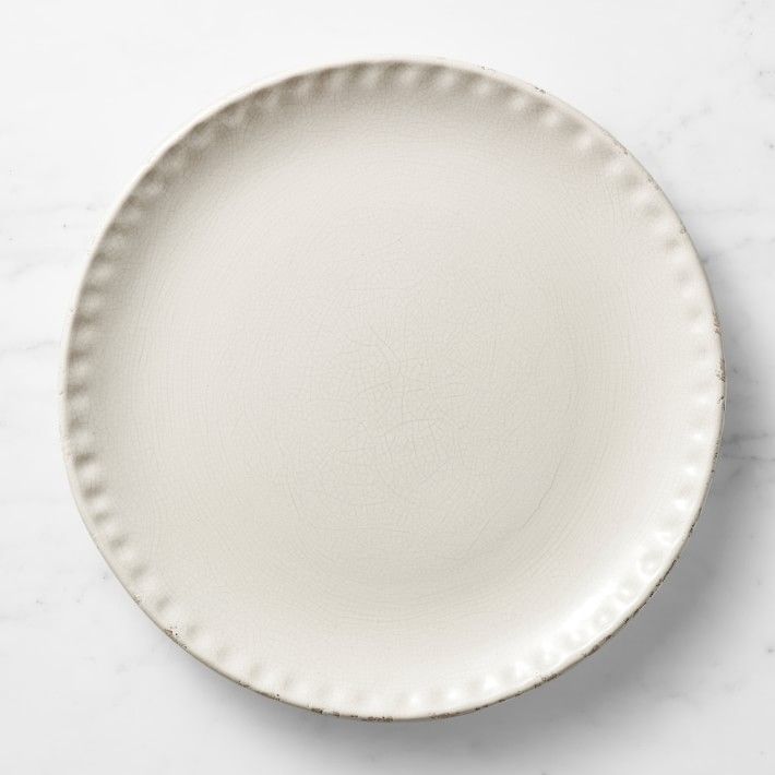 Rustic Ceramic Serving Platter, Ivory | Williams-Sonoma