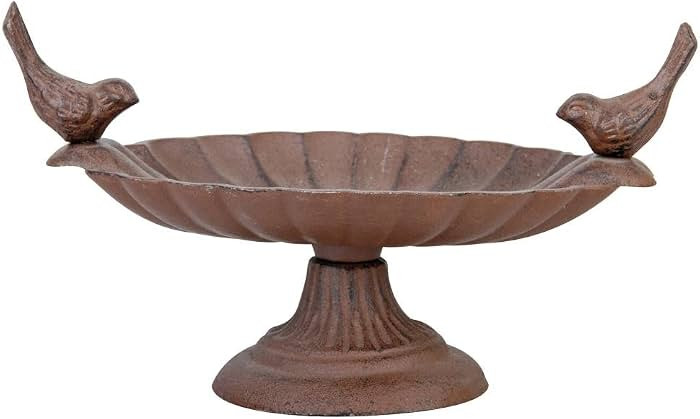 Esschert Design FB162 Cast Iron Pedestal Birdbath | Amazon (US)