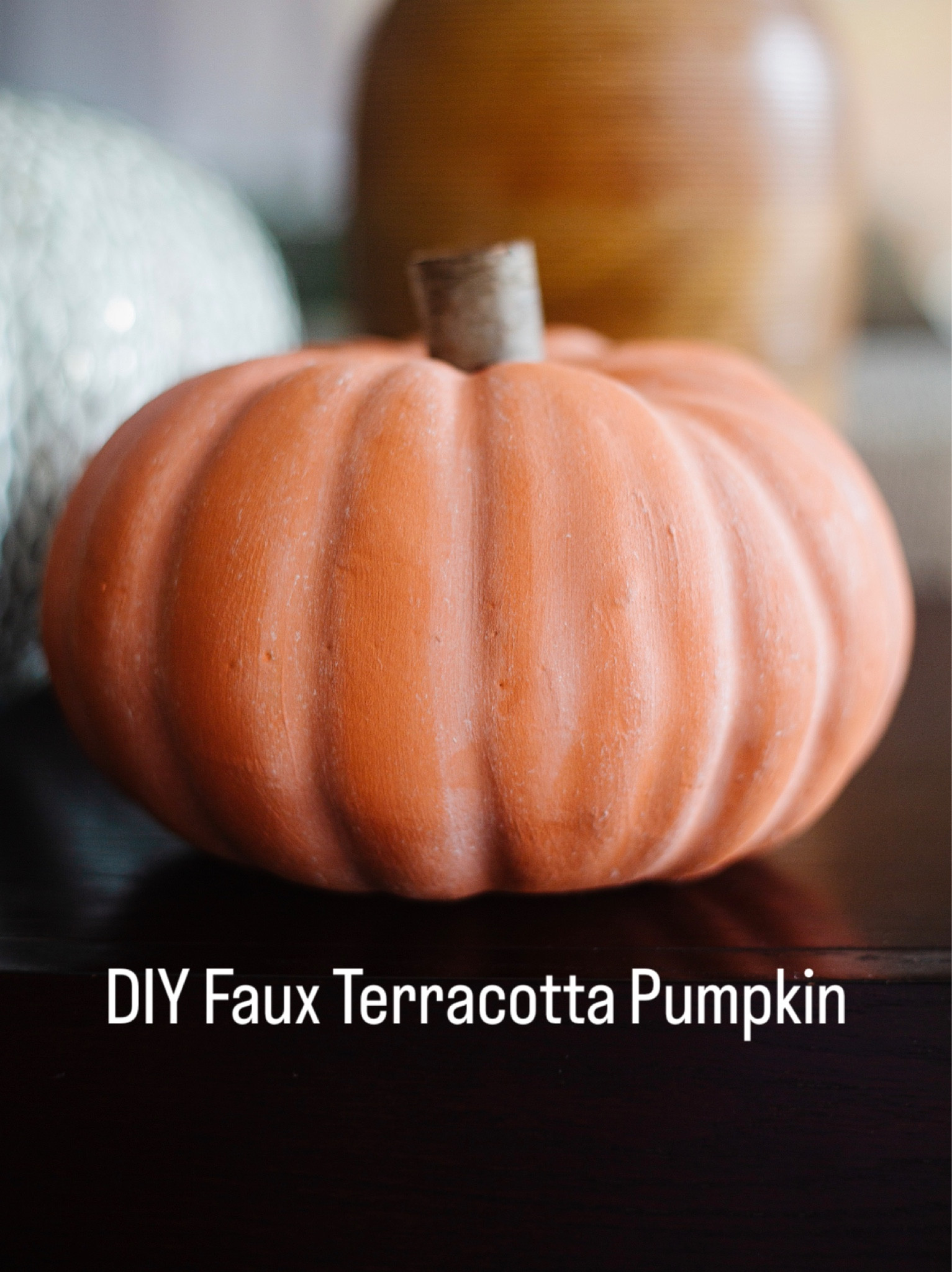 Terracotta paint transformed this dollar store pumpkin into a chic fall/Halloween decoration.

#LTKhome #LTKSeasonal