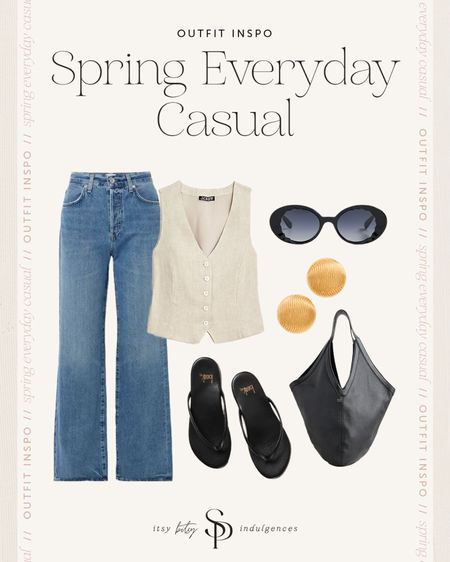 Casual spring and summer outfit 
Sandals are 10% off with code ITSYBITSYINDULGENCES10

#LTKover40