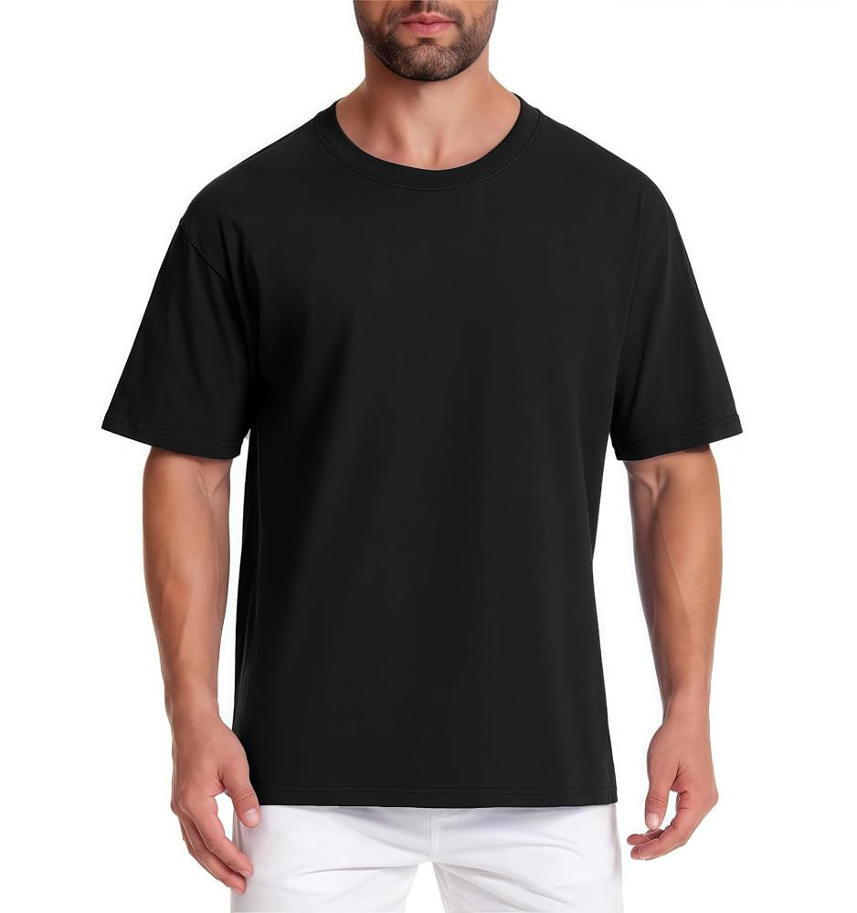 Mettclasi Men's 100% Cotton Short-Sleeve T-Shirts, 1 or 3 Pack, Classic Casual Crewneck Solid Tee... | Amazon (US)