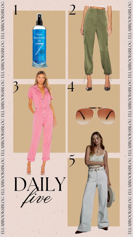 Daily 5 ✨ spring outfit / spring outfits / spring fashion / spring transition / flare jeans / jumpsuit / revolve / Anthropologie / amazon fashion / amazon finds / pure magnesium oil 

#LTKfindsunder100 #LTKstyletip #LTKSeasonal