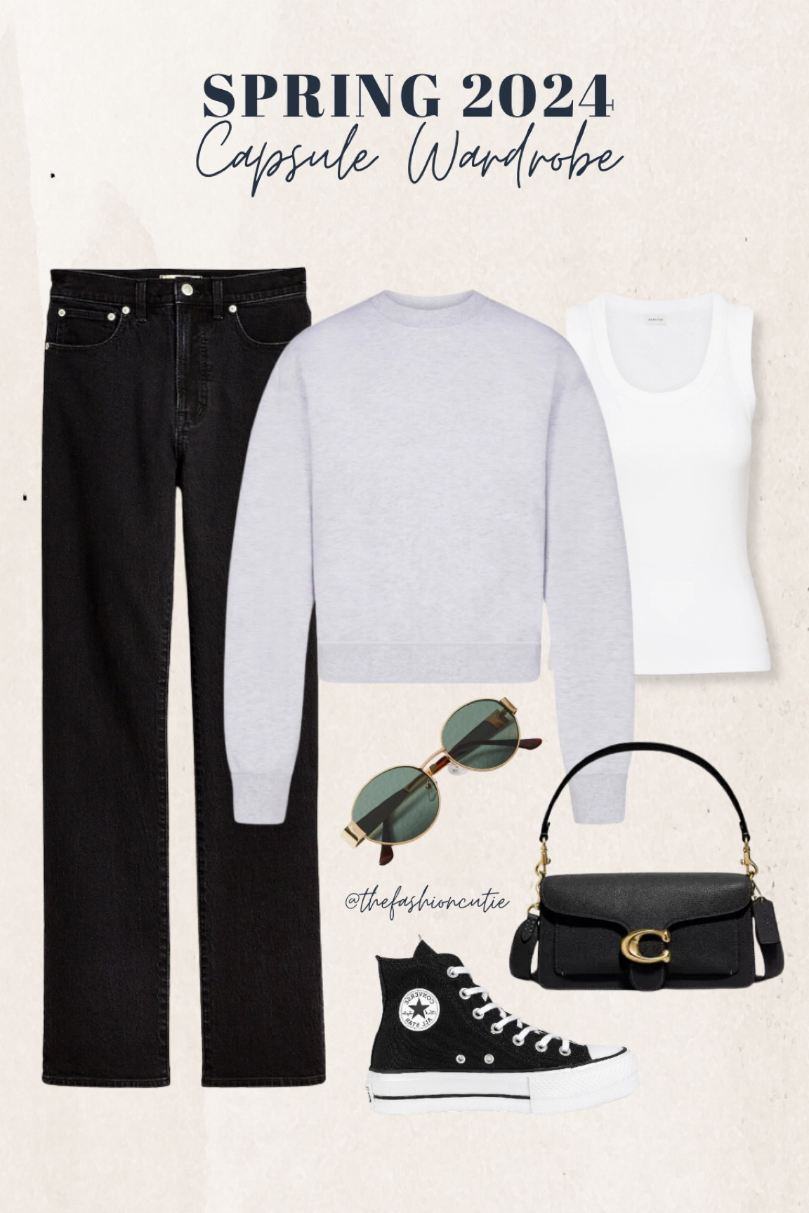 Spring 2024 capsule wardrobe outfit combination.

#LTKstyletip #LTKSeasonal #LTKfindsunder100