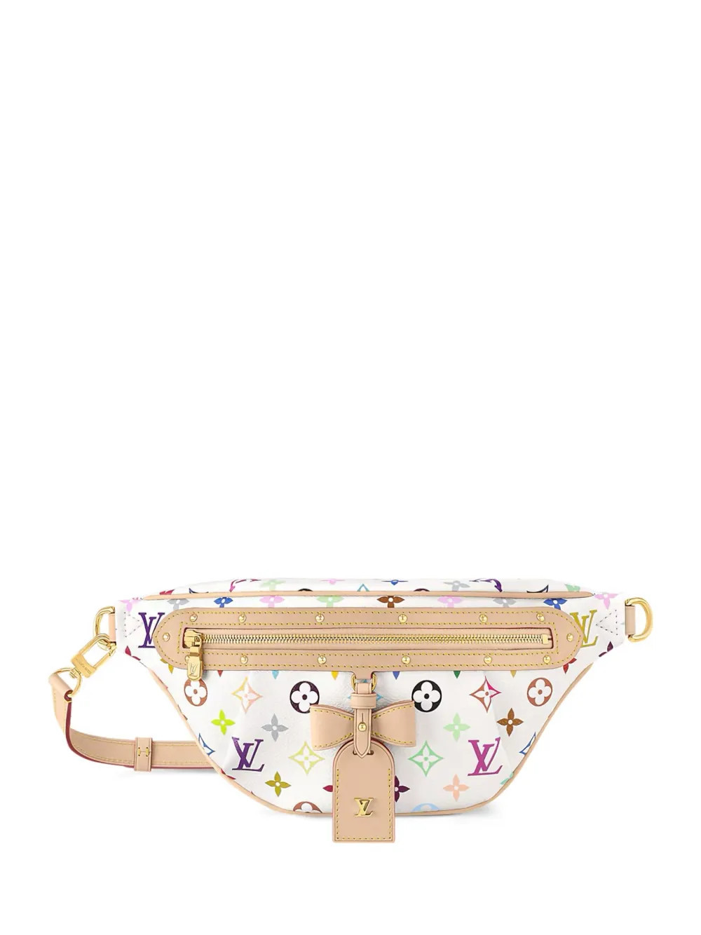 "Louis Vuitton Pre-Owned x Takashi Murakami High Rise ""White/Multicolored"" belt bag" | Farfetch Global