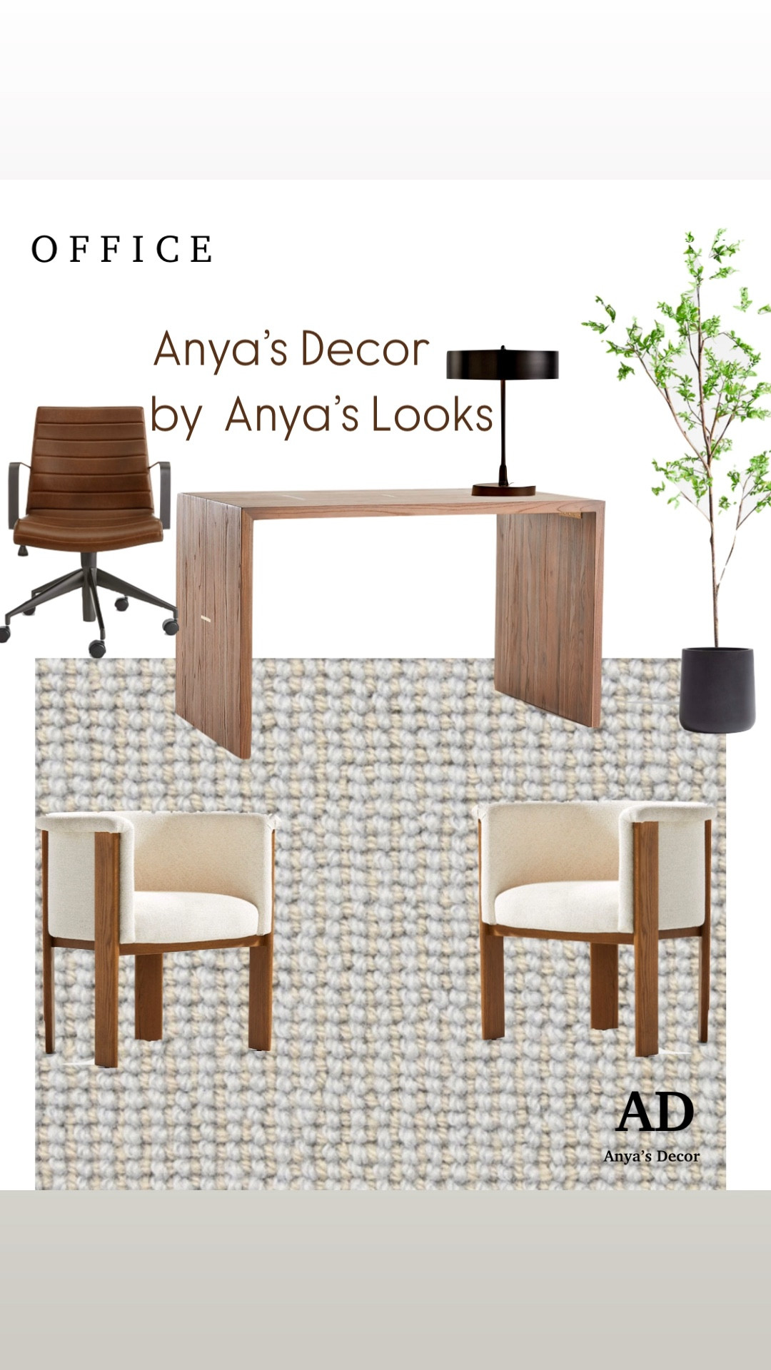 Elevate your work-from-home vibe with this modern, minimalist office design! A sleek desk, cozy chairs, and a touch of greenery create the perfect balance of style and function. Who says workspaces can’t inspire? 🌿✨ #HomeOfficeGoals #ModernDesign #FunctionalStyle


#LTKHome #LTKStyleTip