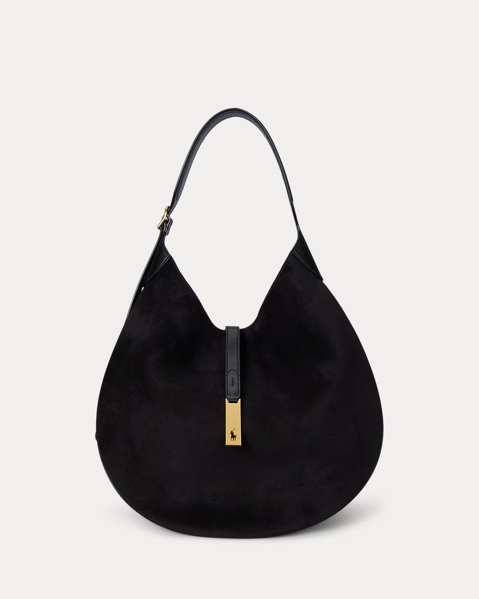 Borsa Shoulder Polo ID grande camoscio | Ralph Lauren (IT)