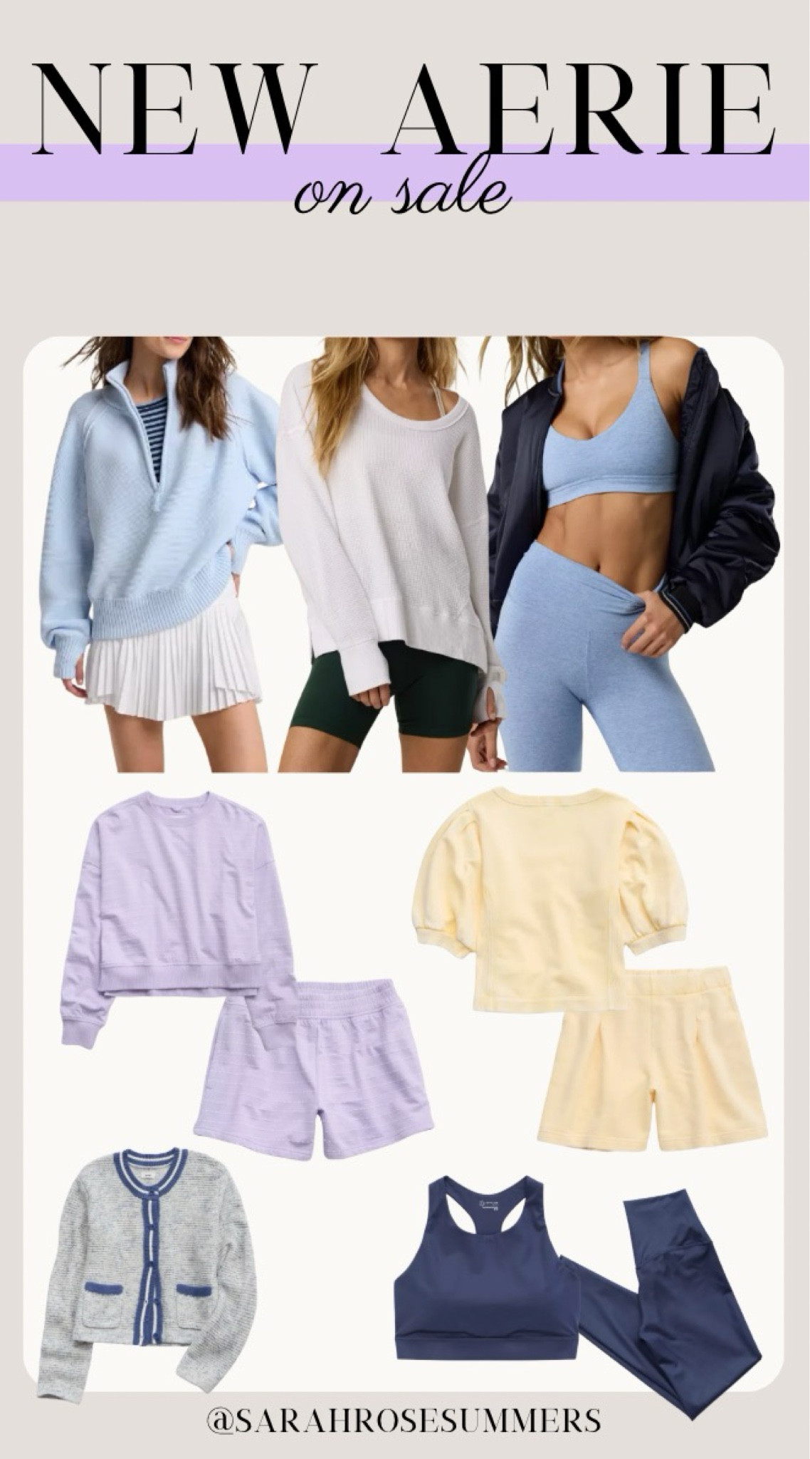 New aerie drop on sale. Matching sets and workout sets up to 30% off. Sets available in multiple colors 

#LTKActive #LTKStyleTip #LTKSaleAlert