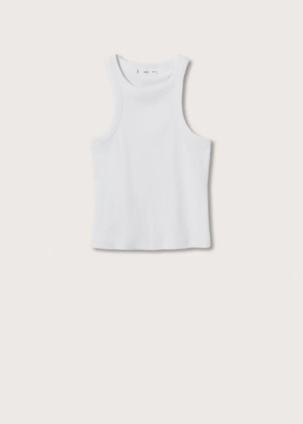 Ribbed cotton-blend top -  Women | Mango USA | MANGO (US)