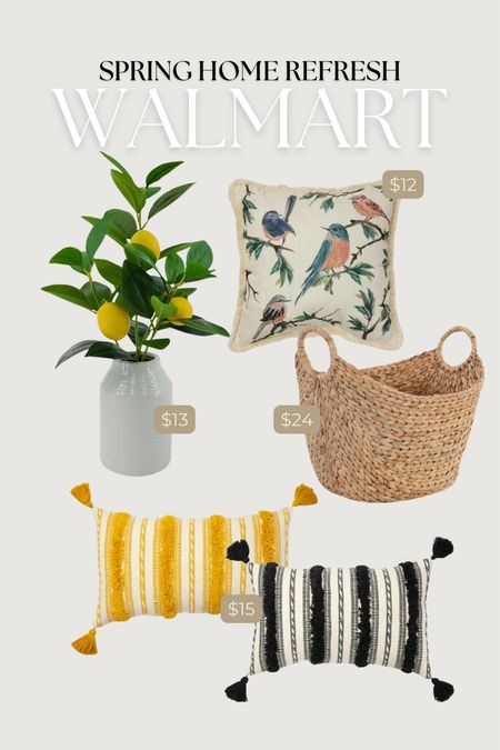 Spring home refresh items from Walmart 