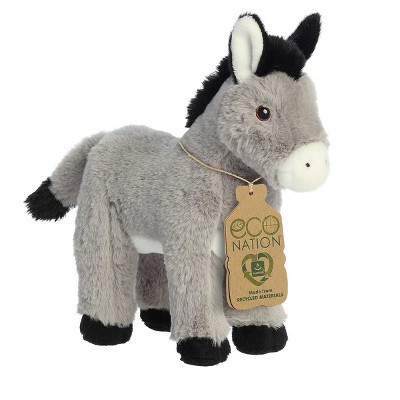 Aurora Small Donkey Eco Nation Responsibly Made Stuffed Animal Gray 8.5" | Target