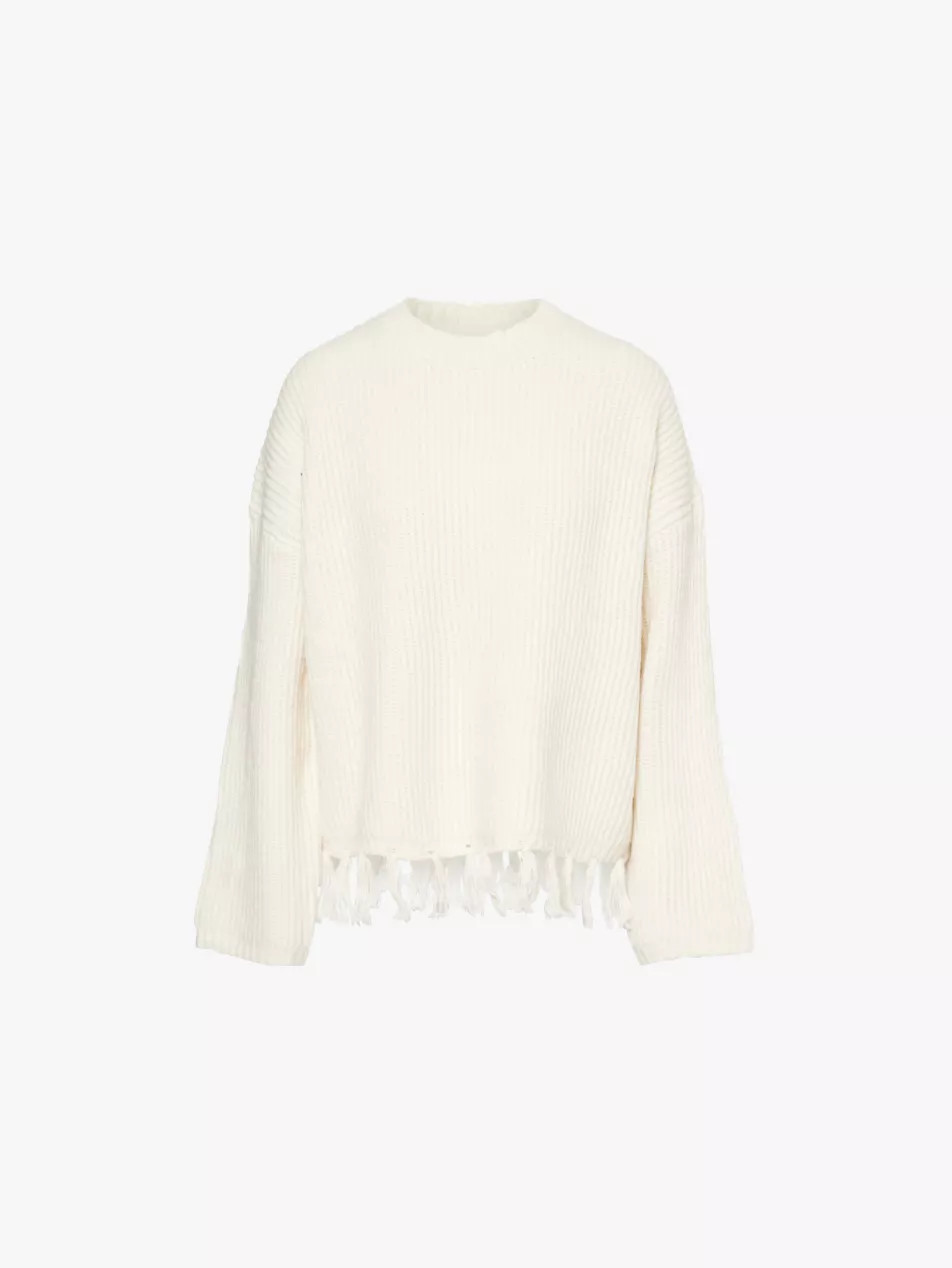 Fallon tassel-hem knit jumper | Selfridges