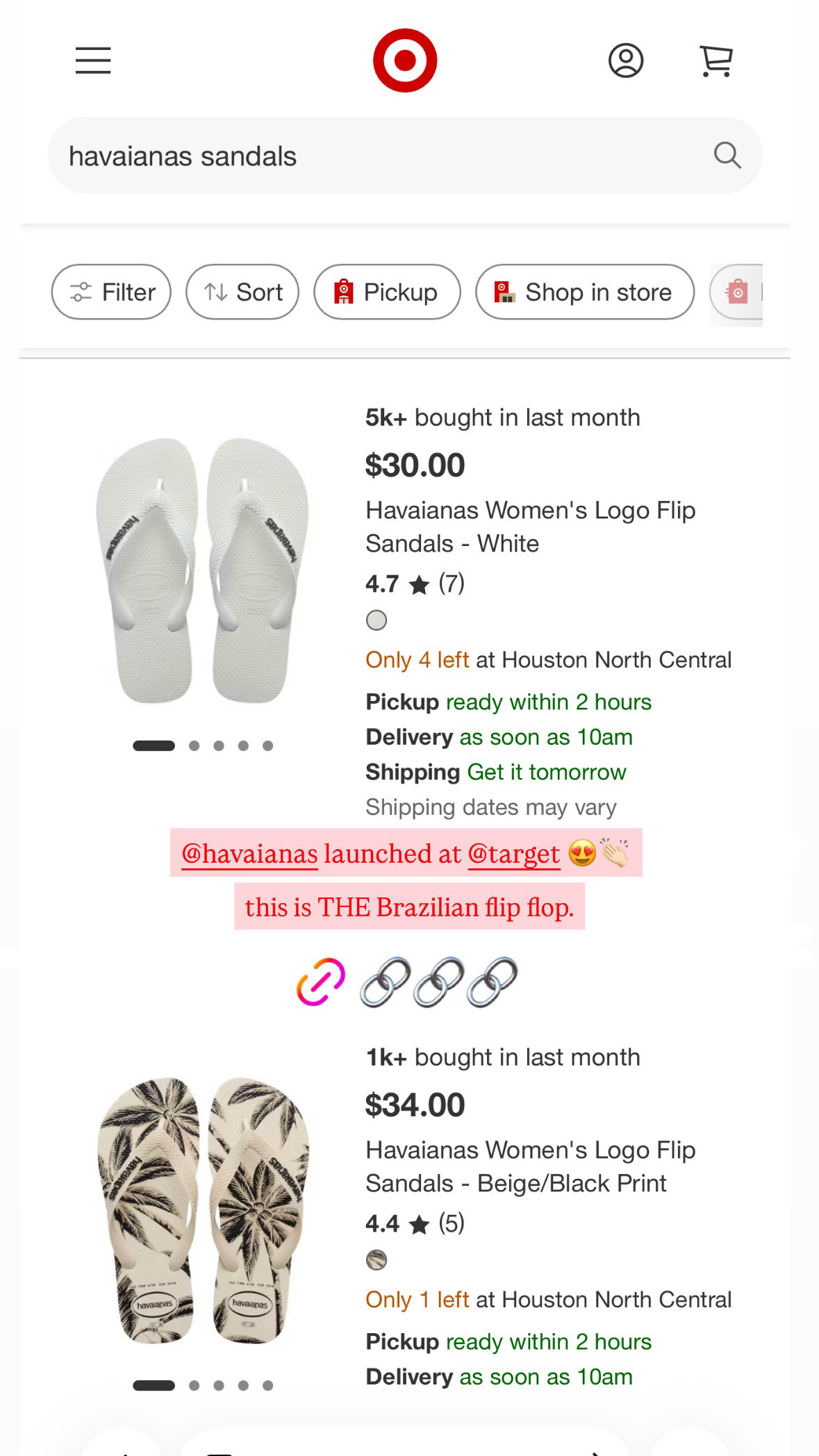 The flip flop you don't have to apologize for wearing. Havaianas has been doing this one thing right for decades — a lightweight, comfortable flip that doesn't look like you grabbed it from a gas station. The Logo Pop Up in dark brown is the version I'd actually recommend: the raised logo detail keeps it from looking like a basic drugstore flip, the dark brown works as a neutral across more outfits than you'd think, and at $30 it's the shoe you grab for every errand, beach day, or "I need shoes on my feet right now" moment without overthinking it. Houston summers specifically — this is the answer. Nothing heavy, nothing complicated, just a clean flip that goes with your linen shorts, your swimsuit cover-up, and your weekend farmer's market outfit equally well. #shoes #sandals #Brazilian 

 