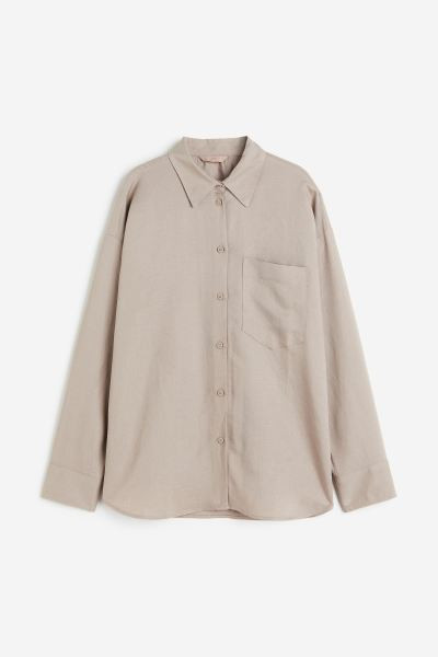 Linen-blend shirt | H&M (UK, MY, IN, SG, PH, TW, HK)