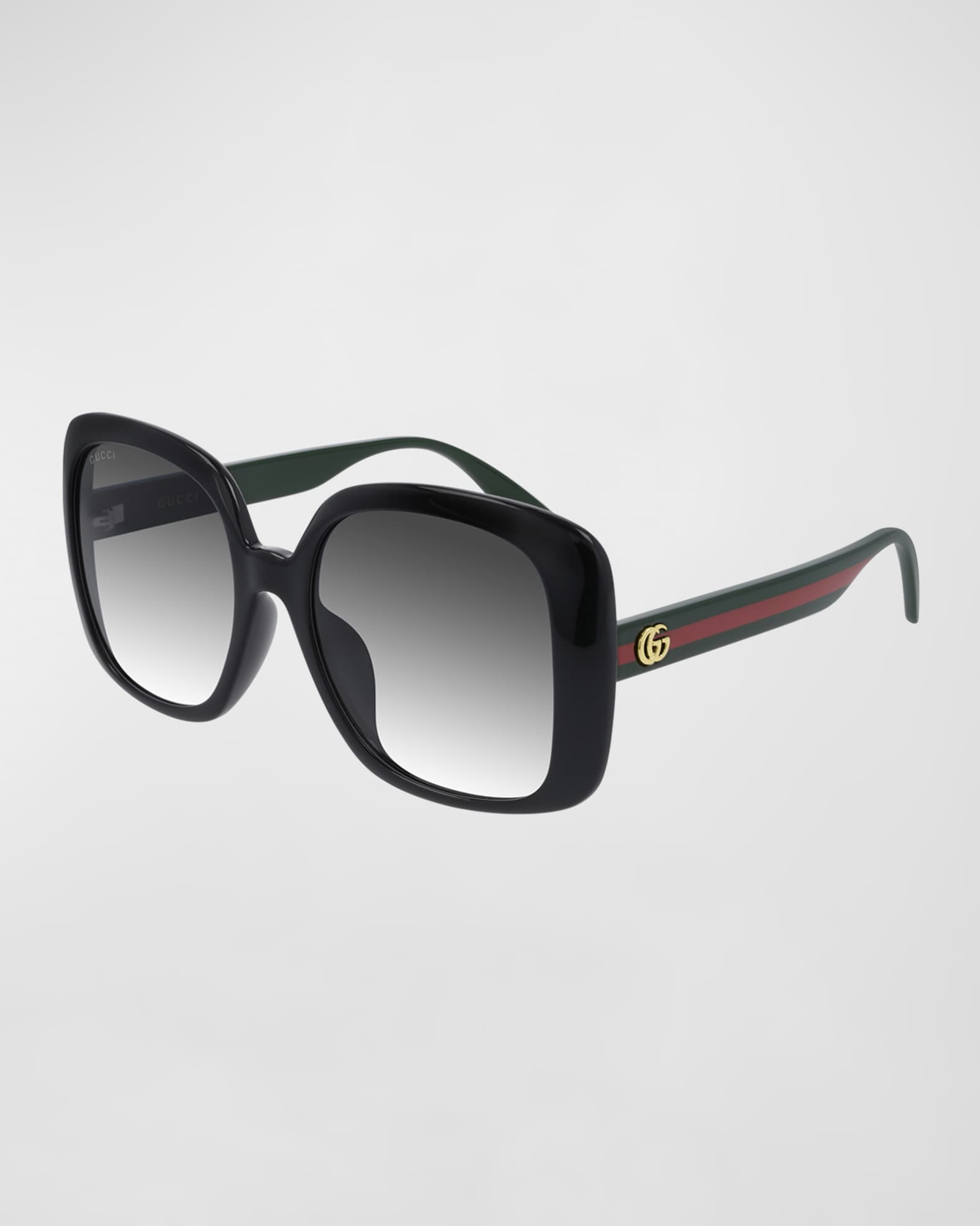 Square Web Arms Sunglasses | Neiman Marcus