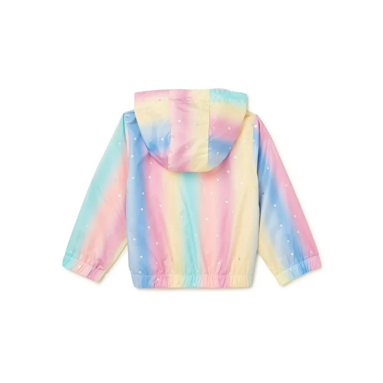 Wonder Nation Baby and Toddler Girl Lightweight Windbreaker Jacket, Sizes 12M-5T | Walmart (US)
